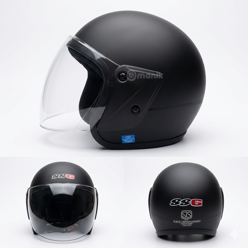SSG Mat black helmet with SLS Certificate